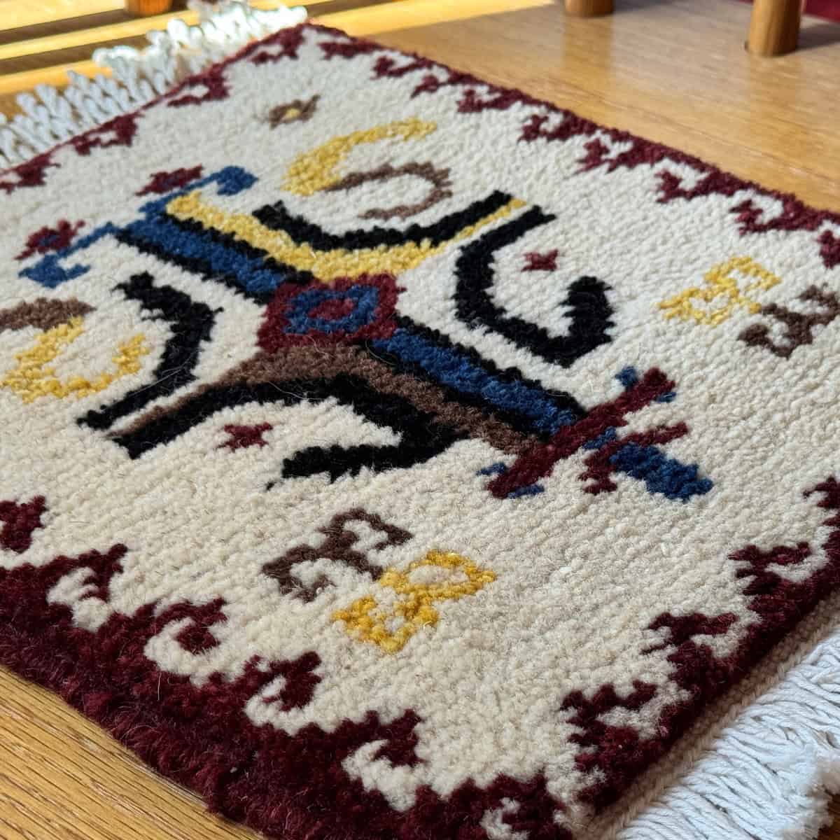 The first Armenian rug I created through my teacher at Folk Arts Hub.