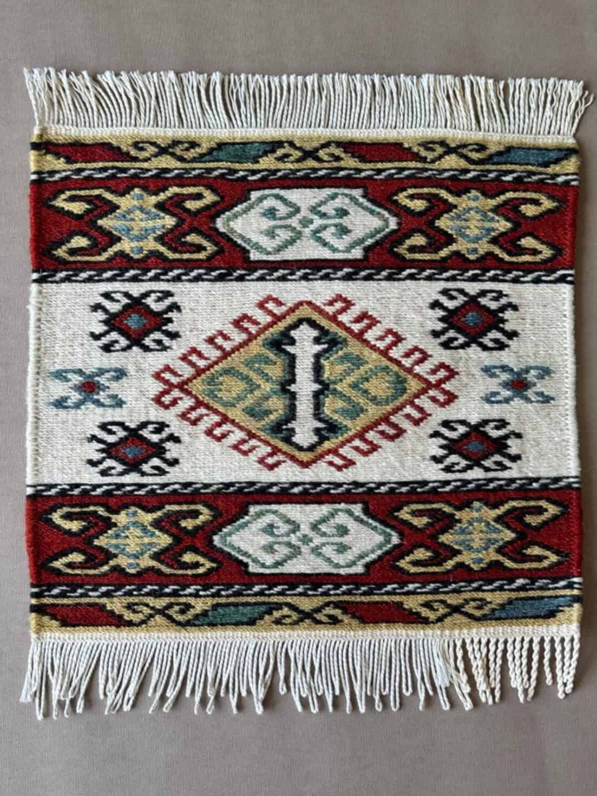 Armenian Sumak Carpet Finished Work.